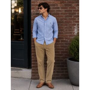 Polo‎ Ralph Lauren Mens 48x30 Corduroy Pants Tan Brown Classic Fit Straight Leg